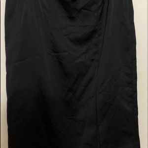 WHBM Silk Black Skirt